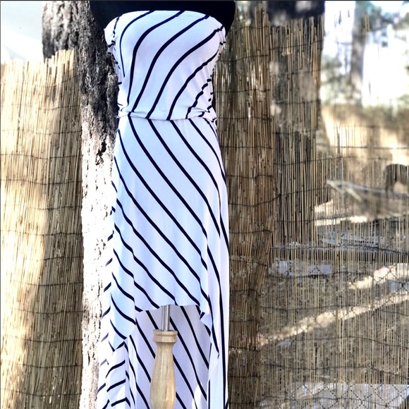 Elan Dresses & Skirts - Elan Strapless High Low Dress